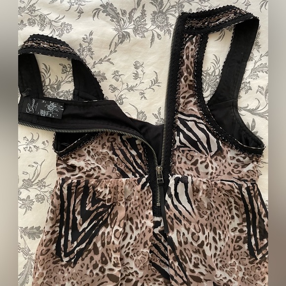Guess Animal-Print Dress Size 1 - Picture 3 of 4